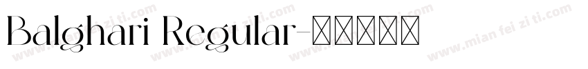 Balghari Regular字体转换